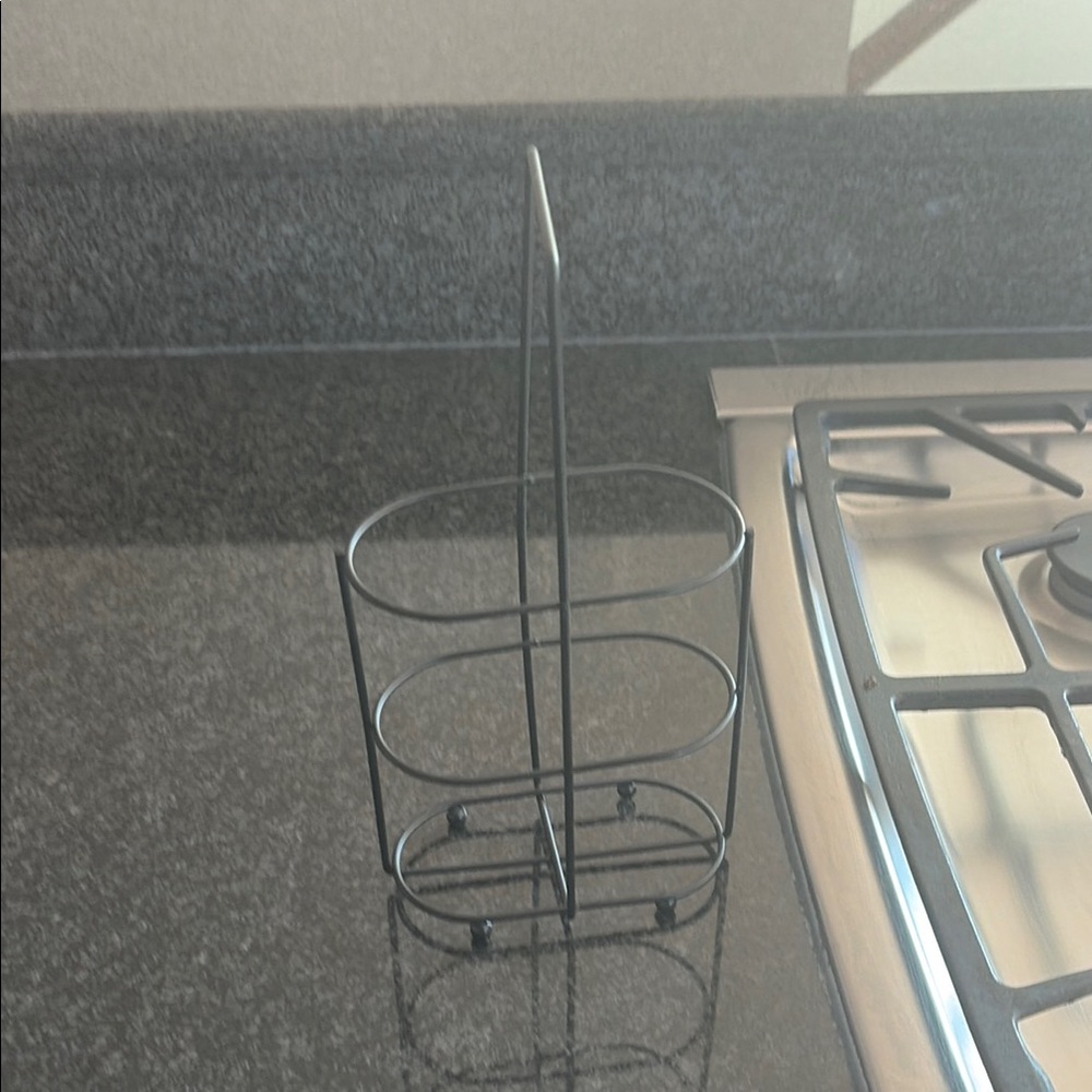 Black Metal Utensil Holder